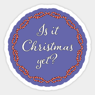 Christmas Holidays Candy Canes Graphic Sticker